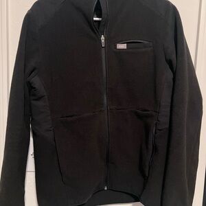 Figs Black Zip-Up Jacket